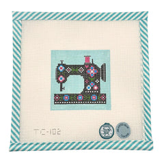 Atlantic Blue Canvas Textilly Crafts Sew Retro Needlepoint Canvas