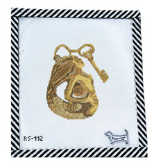 Atlantic Blue Canvas Le Sirenuse Positano Key Needlepoint Canvas