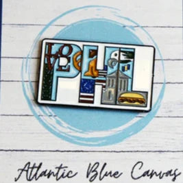 Atlantic Blue Canvas Philly PHL Needle Minder