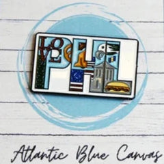 Atlantic Blue Canvas Philly PHL Needle Minder