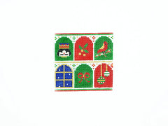 Audrey Wu Designs Advent Calendar Coaster Needlepoint Canvas - #1 Nutcracker