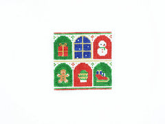 Audrey Wu Designs Advent Calendar Coaster Needlepoint Canvas - #3 Snowman