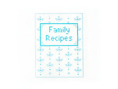 Audrey Wu Designs Family Recipes Needlepoint Canvas - Blue