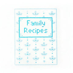 Audrey Wu Designs Family Recipes Needlepoint Canvas - Blue