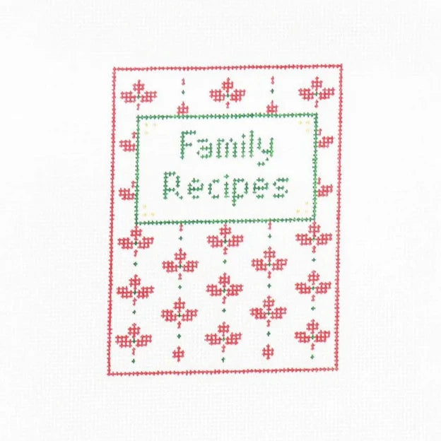 Audrey Wu Designs Family Recipes Needlepoint Canvas - Christmas Edition