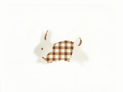 Audrey Wu Designs Gingham Bunny - Beige Needlepoint Canvas