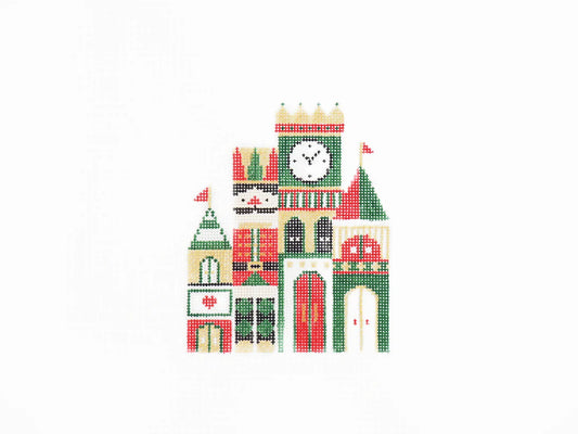 Audrey Wu Designs Nutcracker's Castle Ornament Needlepoint Canvas