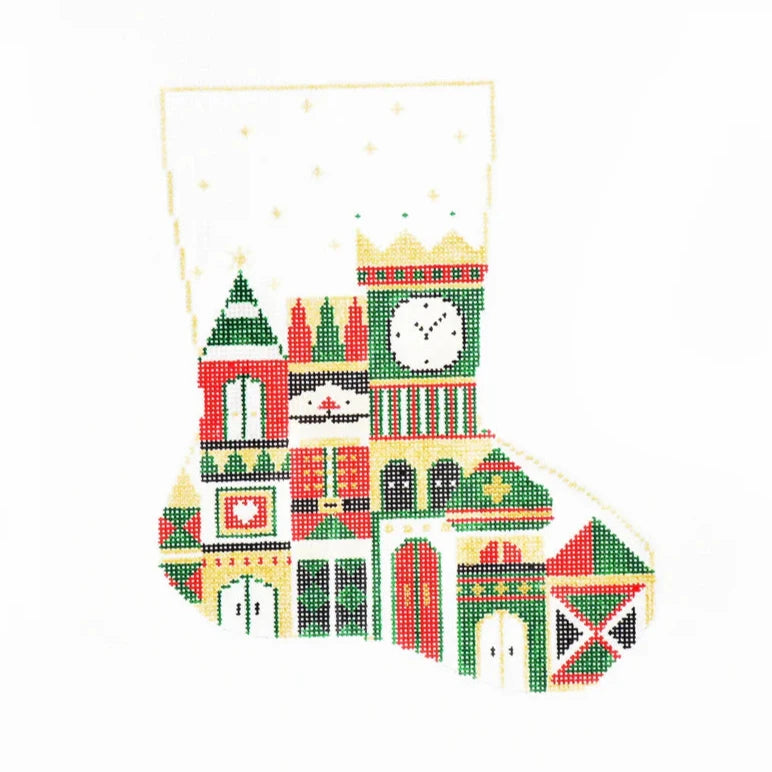 Audrey Wu Designs Nutcracker's Castle Stocking Needlepoint Canvas