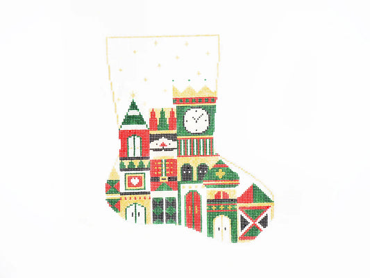 Audrey Wu Designs Nutcracker's Castle Stocking Needlepoint Canvas