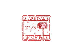 Audrey Wu Designs Passport Stamp Needlepoint Canvas - North Pole