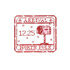 Audrey Wu Designs Passport Stamp Needlepoint Canvas - North Pole