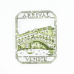 Audrey Wu Designs Passport Stamp Needlepoint Canvas - Venice