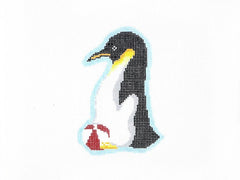 Audrey Wu Designs Patrick the Penguin Needlepoint Canvas