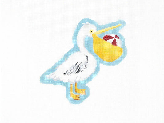 Audrey Wu Designs Perry the Pelican Needlepoint Canvas