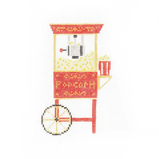 Audrey Wu Designs Popcorn Cart Needlepoint Canvas
