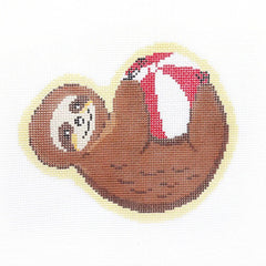 Audrey Wu Designs Sid the Sloth Needlepoint Canvas