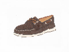 Audrey Wu Designs The Topsider Needlepoint Canvas - Dark Brown