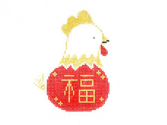 Audrey Wu Designs The Year of the Rooster Needlepoint Canvas