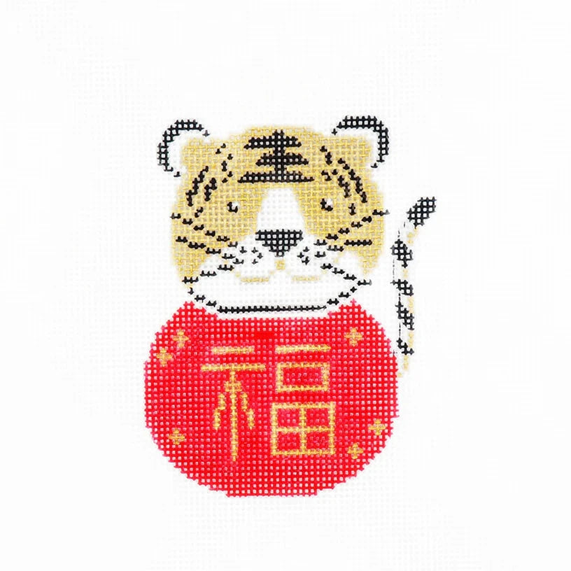 Audrey Wu Designs The Year of the Tiger Needlepoint Canvas