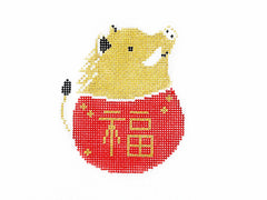 Audrey Wu Designs Year of the Boar Needlepoint Canvas