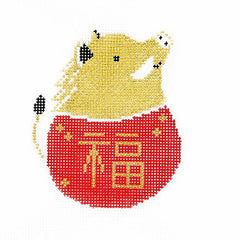 Audrey Wu Designs Year of the Boar Needlepoint Canvas