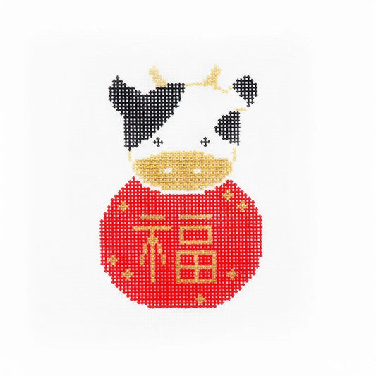 Audrey Wu Designs Year of the Cow Needlepoint Canvas