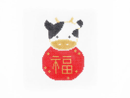 Audrey Wu Designs Year of the Cow Needlepoint Canvas