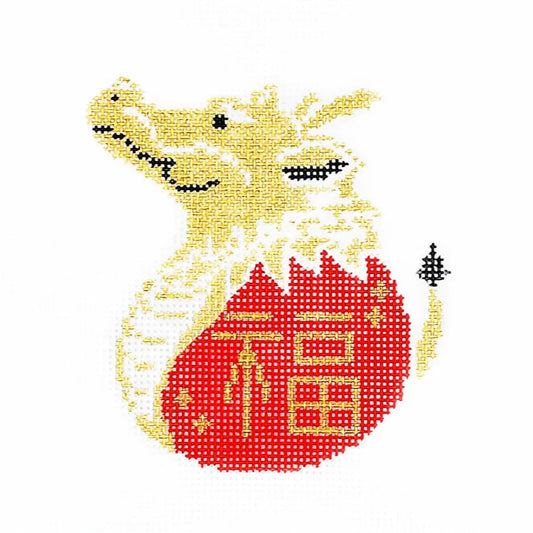 Audrey Wu Designs Year of the Dragon Needlepoint Canvas