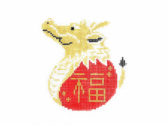 Audrey Wu Designs Year of the Dragon Needlepoint Canvas