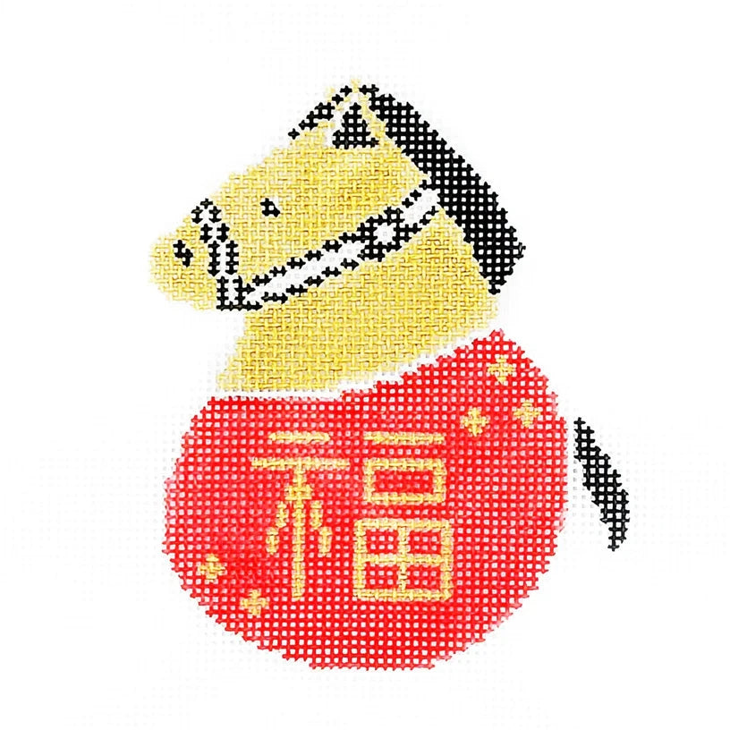 Audrey Wu Designs Year of the Horse Needlepoint Canvas