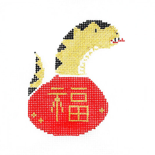 Audrey Wu Designs Year of the Snake Needlepoint Canvas