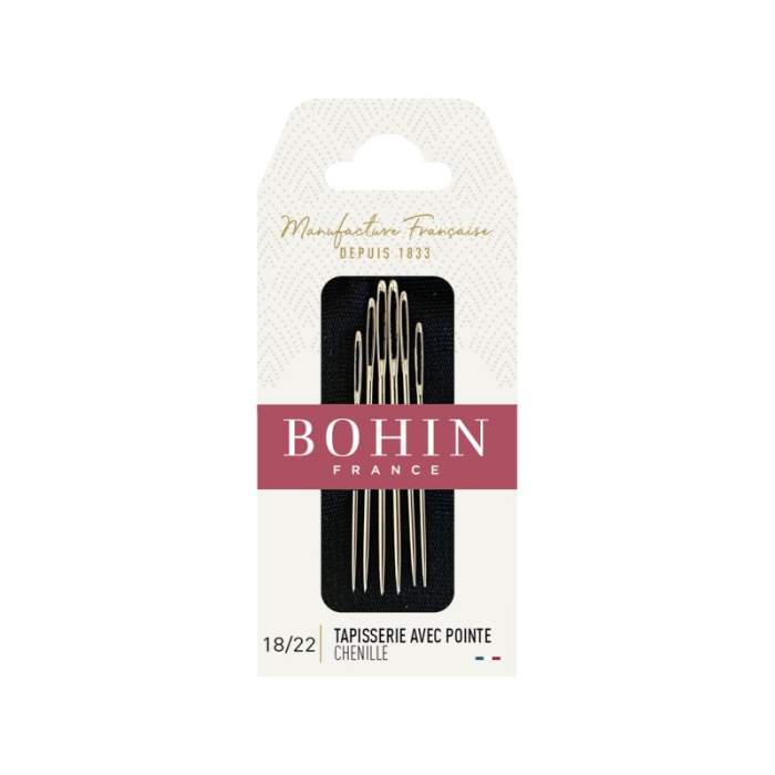 Bohin Chenille Needles Assorted 18/20/22 - Package of 6