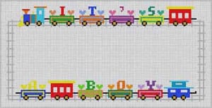 The Meredith Collection Treglown Designs Train Its A Boy Needlepoint Canvas