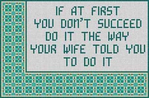 The Meredith Collection Treglown Designs If At First Needlepoint Canvas