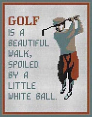 The Meredith Collection Treglown Designs Golf Needlepoint Canvas - 13M