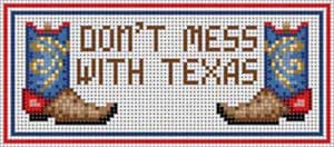 The Meredith Collection Treglown Designs Dont Mess With Texas Needlepoint Canvas