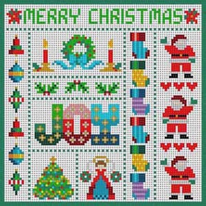 The Meredith Collection Treglown Designs Merry Christmas Needlepoint Canvas