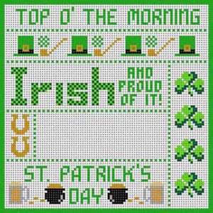 The Meredith Collection Treglown Designs St Patricks Day Needlepoint Canvas