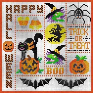 The Meredith Collection Treglown Designs Happy Halloween Needlepoint Canvas