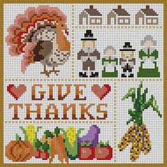 The Meredith Collection Treglown Designs Happy Thanksgiving Needlepoint Canvas