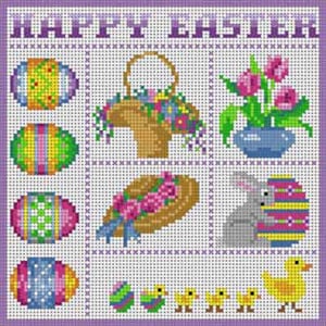 The Meredith Collection Treglown Designs Happy Easter Needlepoint Canvas
