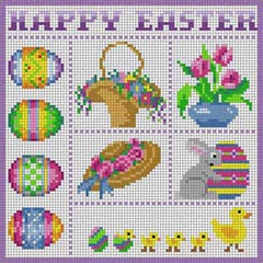 The Meredith Collection Treglown Designs Happy Easter Needlepoint Canvas