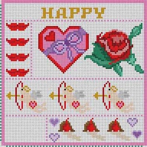 The Meredith Collection Treglown Designs Valentines Day Needlepoint Canvas