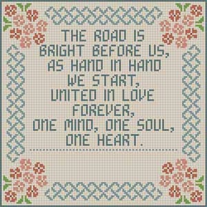 The Meredith Collection Treglown Designs Road Is Bright Needlepoint Canvas
