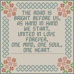 The Meredith Collection Treglown Designs Road Is Bright Needlepoint Canvas