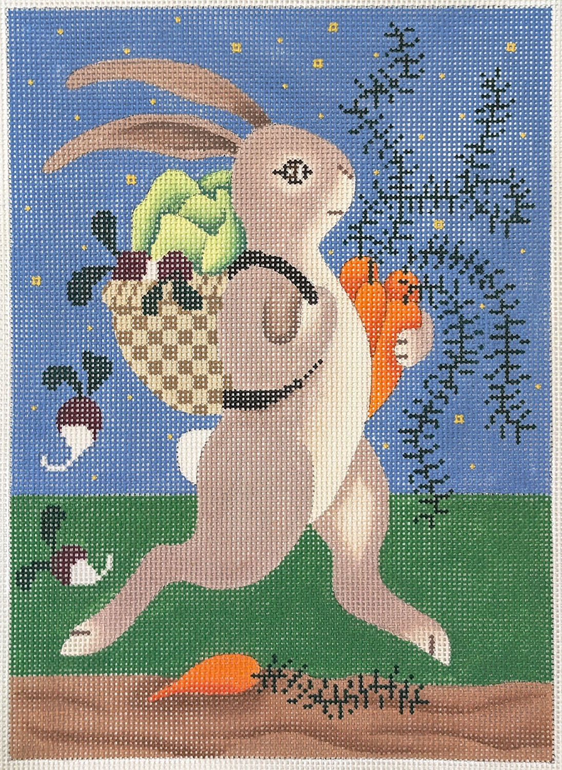 Brenda Stofft Designs Naughty Rabbit Needlepoint Canvas