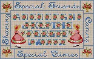 The Meredith Collection Treglown Designs Special Friends Needlepoint Canvas