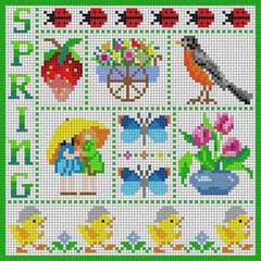 The Meredith Collection Treglown Designs Spring Needlepoint Canvas