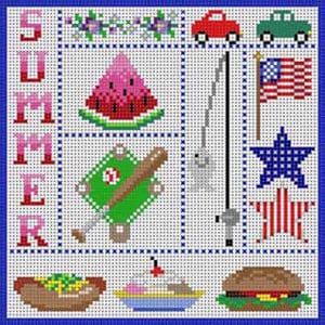 The Meredith Collection Treglown Designs Summer Needlepoint Canvas