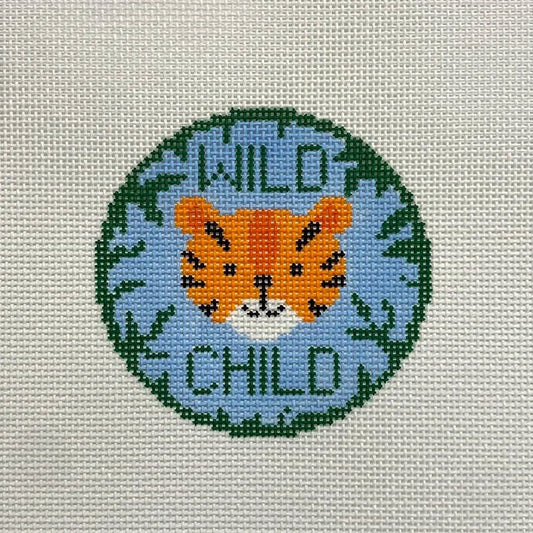 Doolittle Stitchery Wild Child Merit Badge Needlepoint Canvas